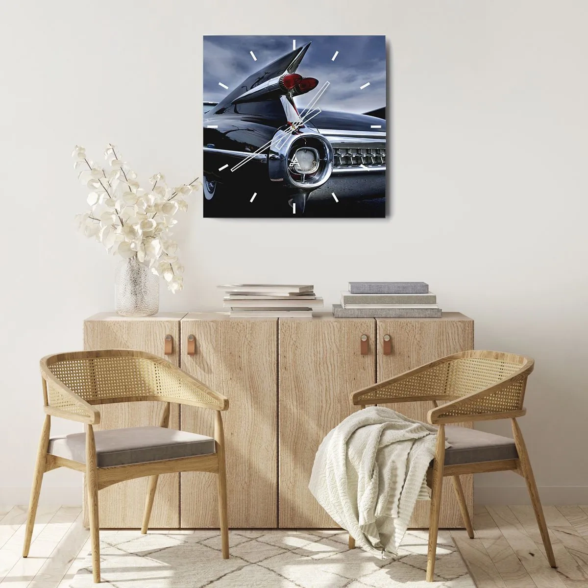 Relógio de parede - Relógio em vidro - É por isso que é lindo! - 30x30 cm