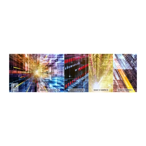 Amostra de papel de parede autocolante Deluxe Sticker - Corredor de luz - Abstração, Gráficos, 3D - 100x30 cm