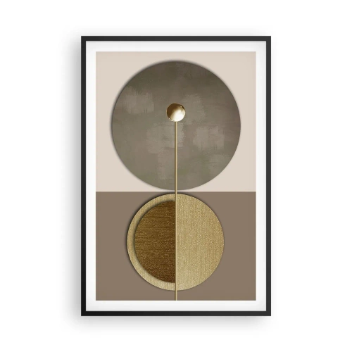Pôster com moldura preta - Equilíbrio perfeito - 61x91 cm