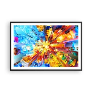 Pôster com moldura preta - In medias res - 91x61 cm