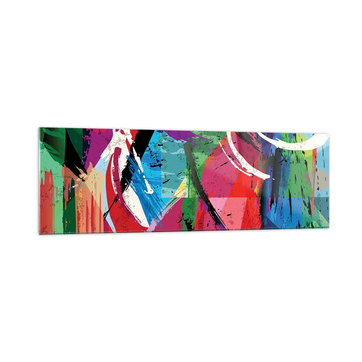 Quadro em vidro - Rápido, vivo e animado - 160x50 cm