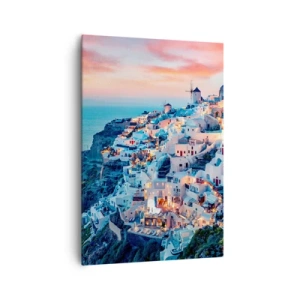 Quadro em tela - As suas grandes férias gregas - 70x100 cm