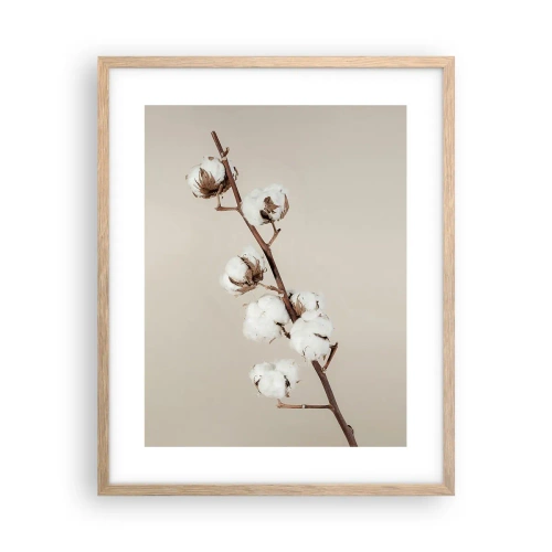 Pôster com moldura de carvalho claro - Na fonte da suavidade - 40x50 cm
