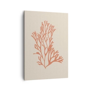 Quadro em tela - Filigrana coral - 50x70 cm