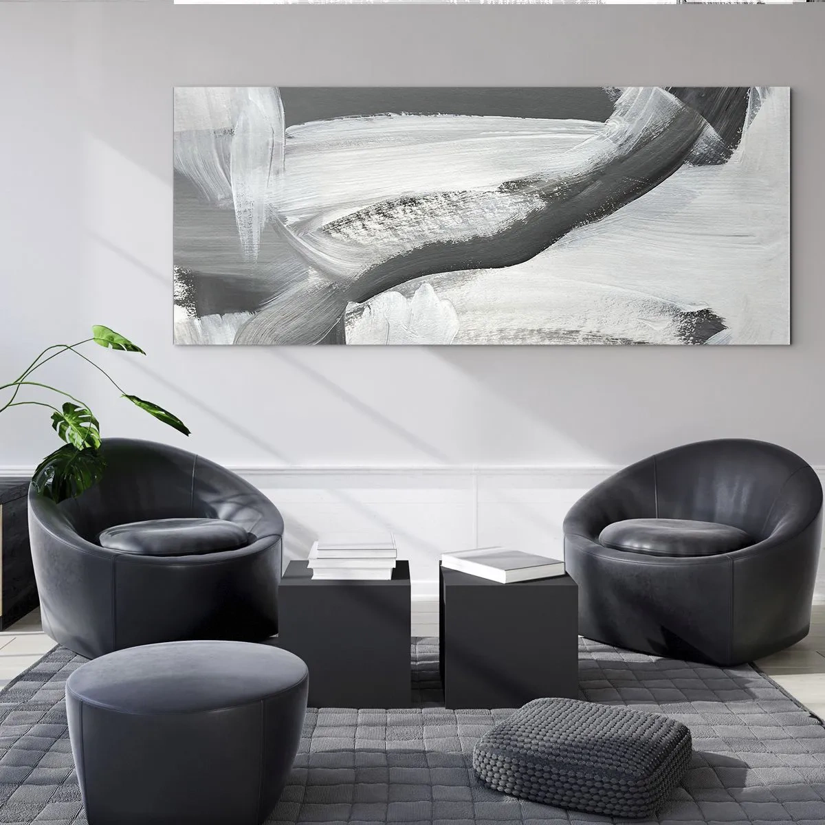 Quadro em vidro - Um movimento decisivo - 100x40 cm