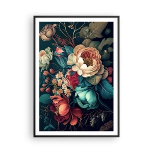 Pôster com moldura preta - Charme do século 19 - 70x100 cm