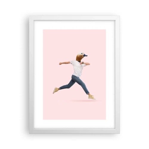 Pôster em moldura branca - Uma pitada de absurdo - 30x40 cm