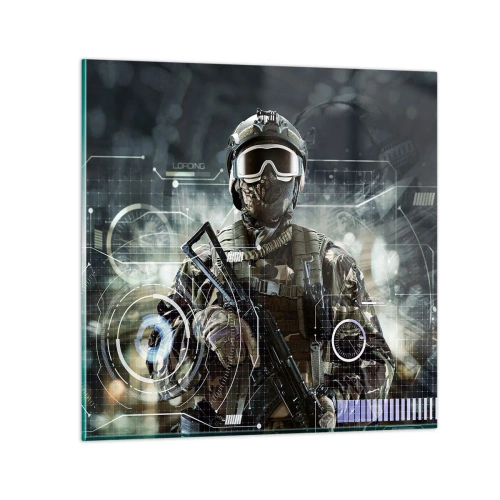 Quadro em vidro - Poder para poder - 70x70 cm