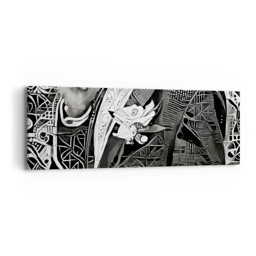Quadro em tela - Aparentemente apenas uma pessoa qualquer - 90x30 cm