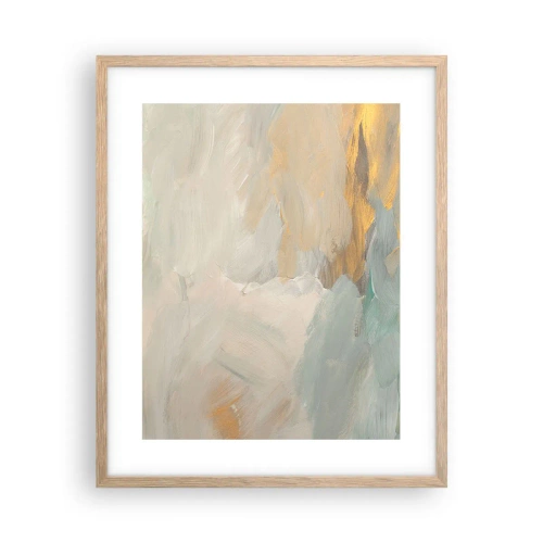Pôster com moldura de carvalho claro - Abstração – a terra da gentileza - 40x50 cm