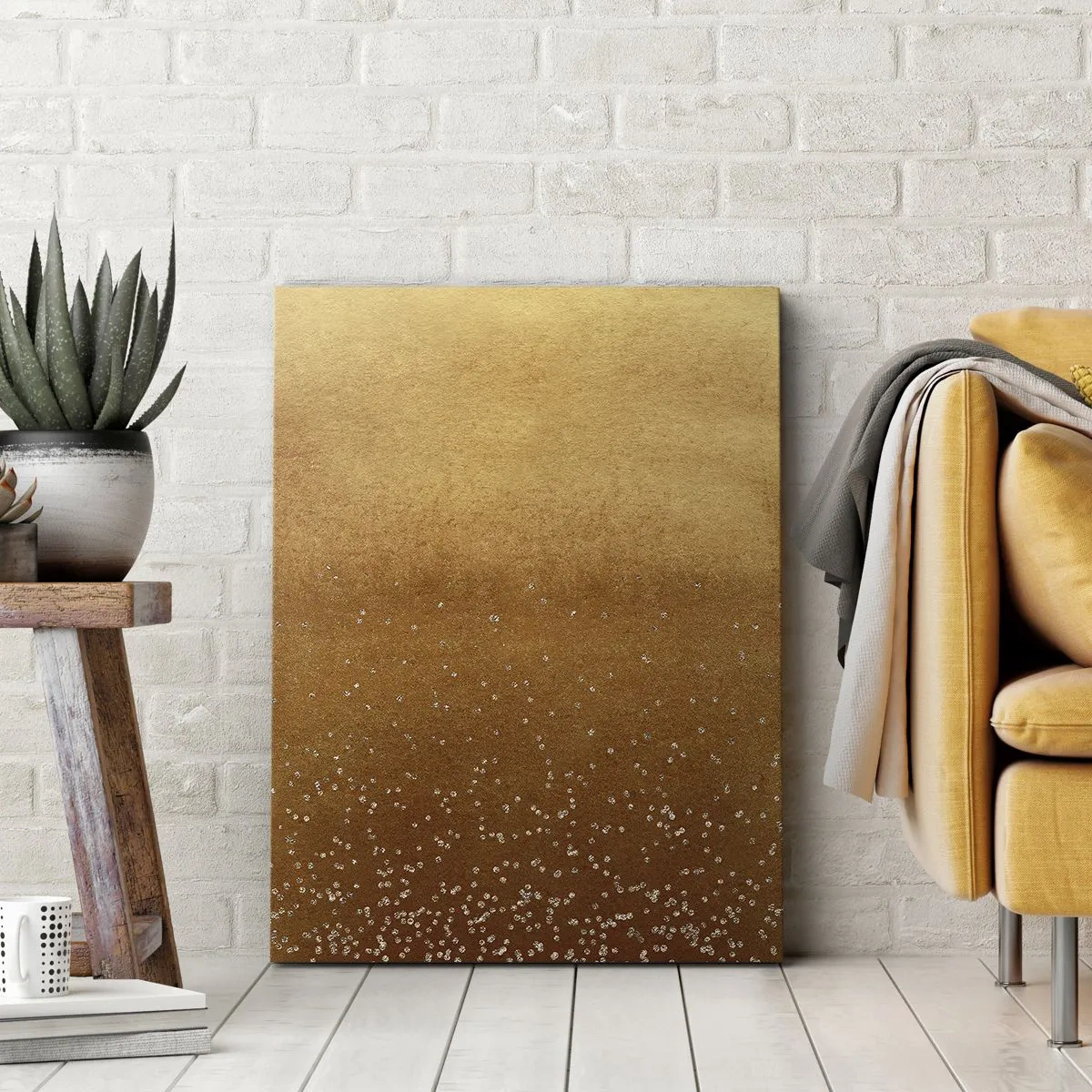Quadro em tela - O nascimento da luz - 55x100 cm