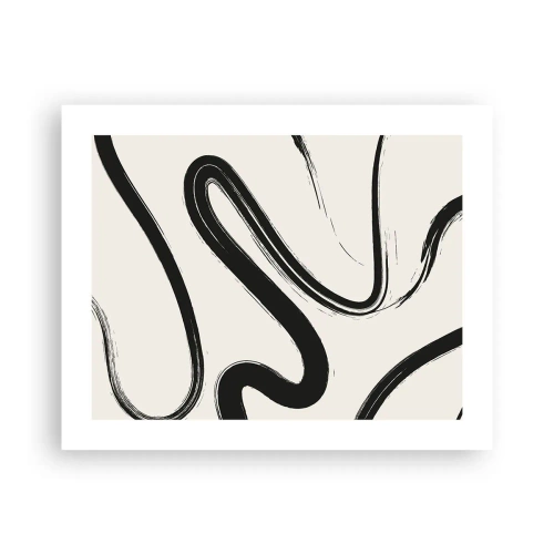 Pôster - Capricho preto e branco - 50x40 cm