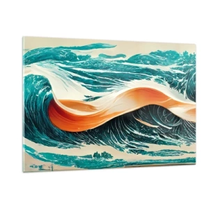 Quadro em vidro - O sonho de um surfista - 120x80 cm