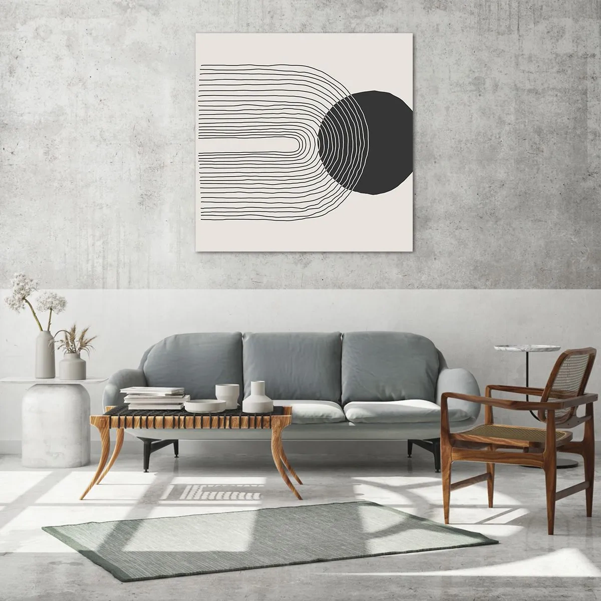 Quadro em vidro - Tremores e confiança - 30x30 cm