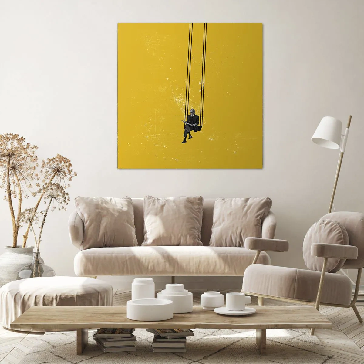 Quadro em tela - Dia como todos os dias - 60x60 cm