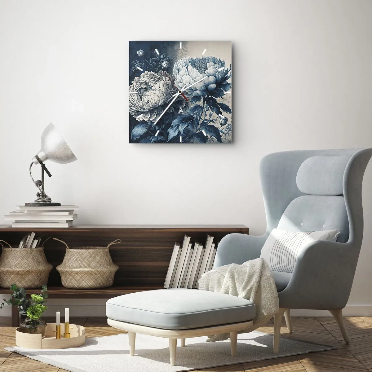 Relógio de parede - Relógio em vidro - Casal que combina - 40x40 cm