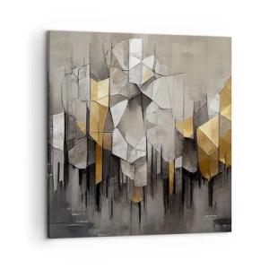 Quadro em tela - Composição de gelo e luz - 50x50 cm