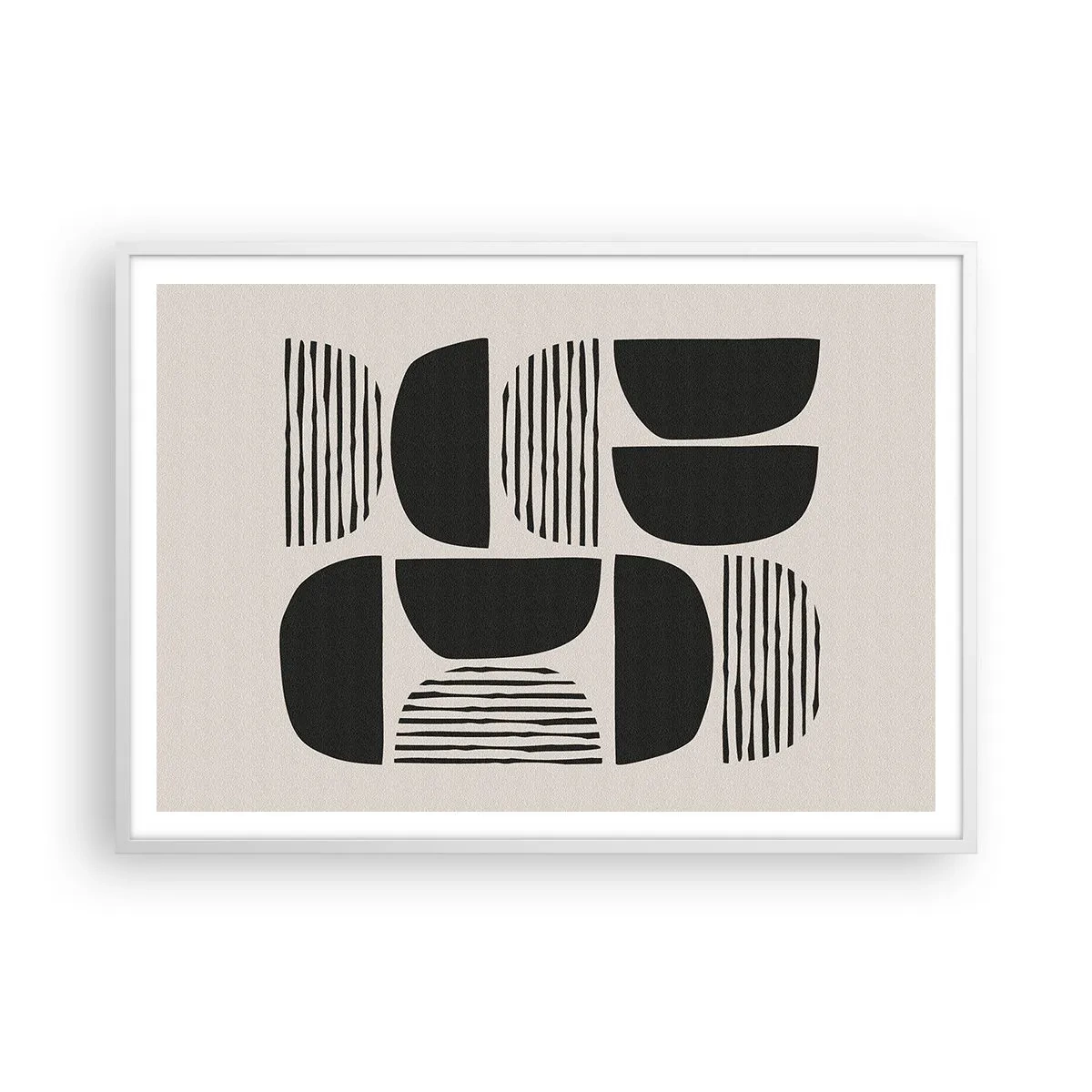 Pôster em moldura branca - Ofertas indiferentes - 100x70 cm