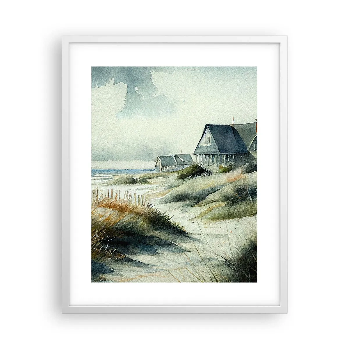 Pôster em moldura branca - Longe da agitação - 40x50 cm