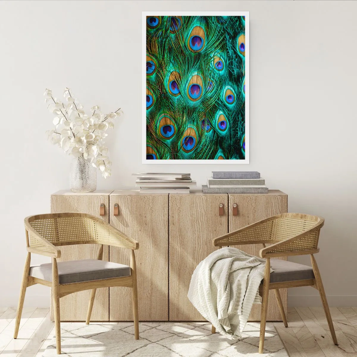 Pôster - Um olhar de pavão - 61x91 cm