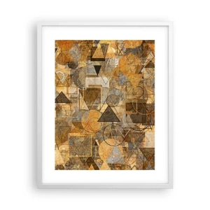Pôster em moldura branca - O mundo em forma - 40x50 cm