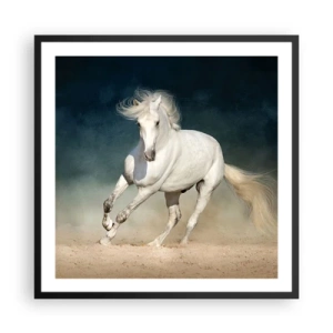 Pôster com moldura preta - Liberdade em seu estado puro - 60x60 cm