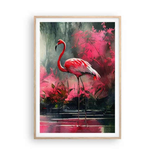 Pôster com moldura de carvalho claro - Uma lição de graça natural - 70x100 cm