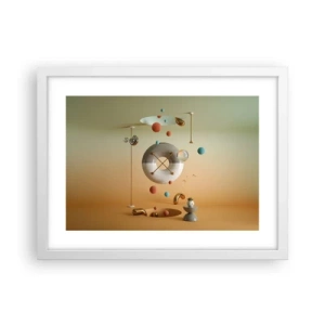 Pôster em moldura branca - Nada pode acontecer - 40x30 cm