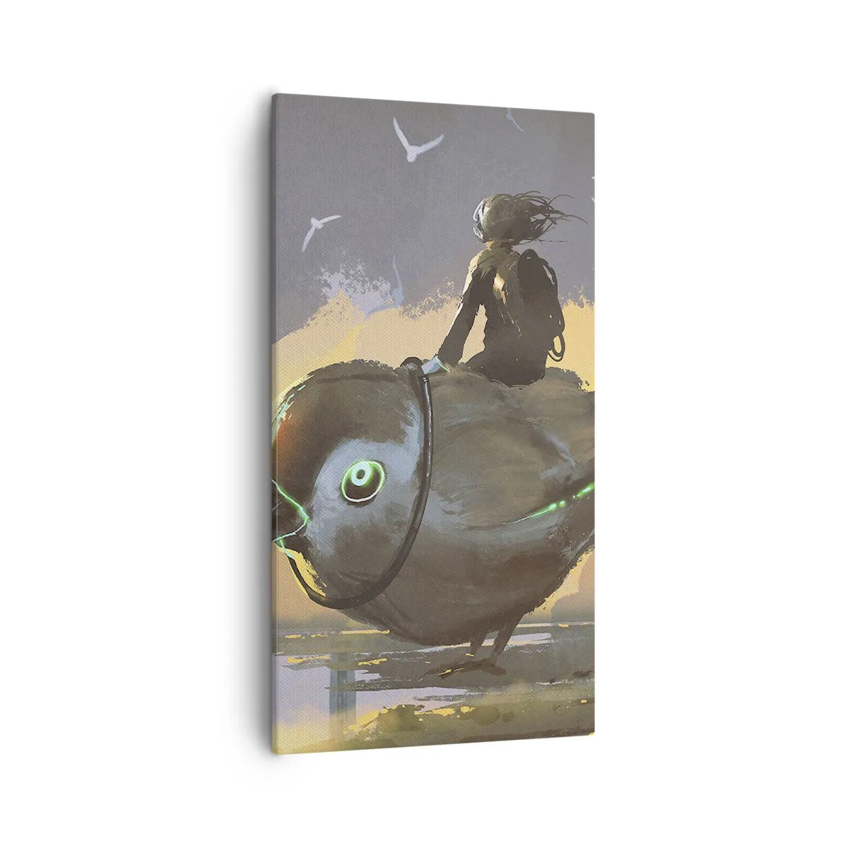 Quadro em tela - Uma parada numa viagem fantástica - 55x100 cm