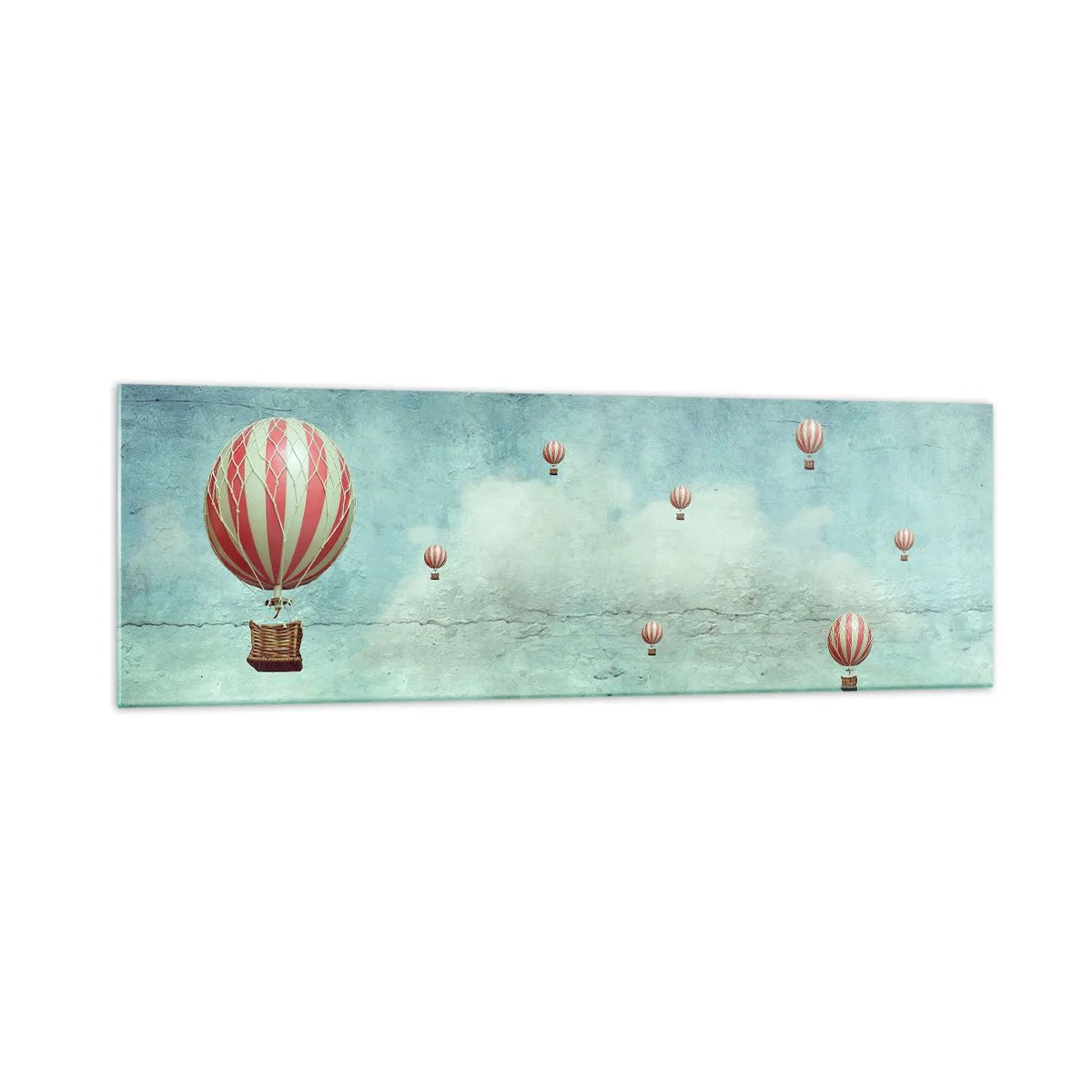 Quadro em vidro - Livres da azáfama da vida - 160x50 cm