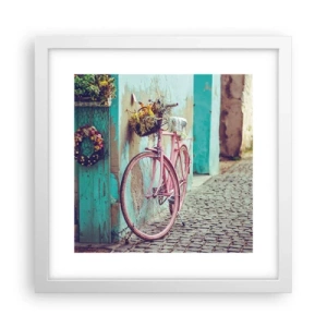 Pôster em moldura branca - Volto logo - 30x30 cm