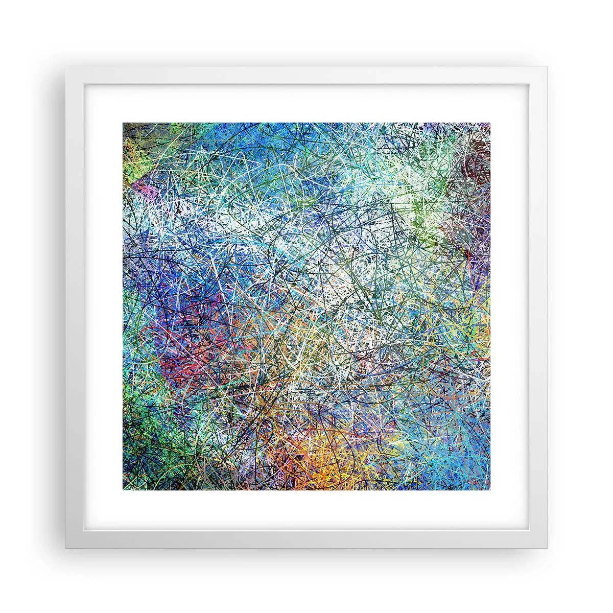 Pôster em moldura branca - Não é assim tão simples - 40x40 cm