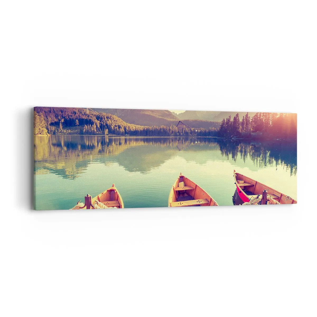 Quadro em tela - Viver de acordo com as suas leis - 90x30 cm