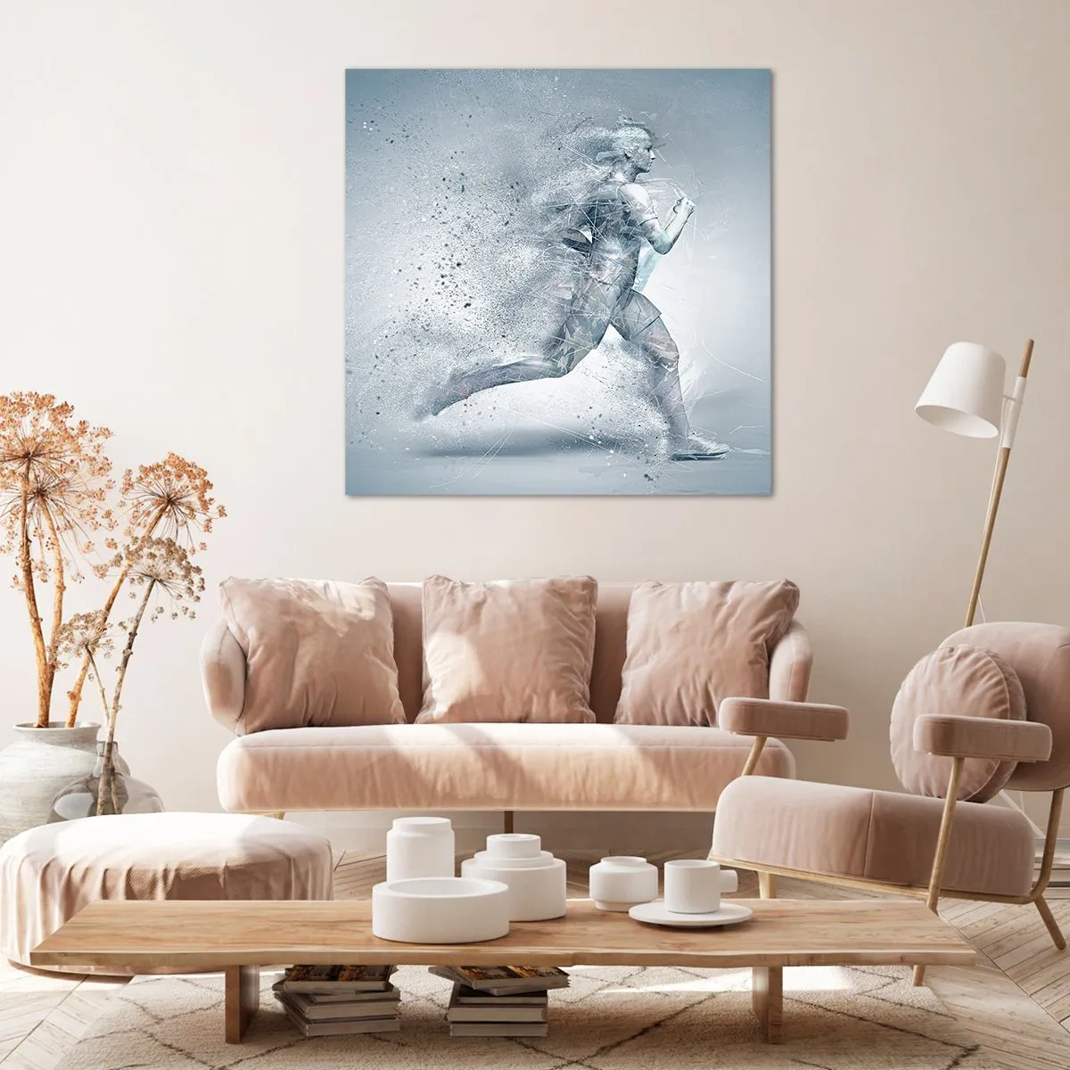 Quadro em tela - Energia limpa como um cristal - 50x50 cm