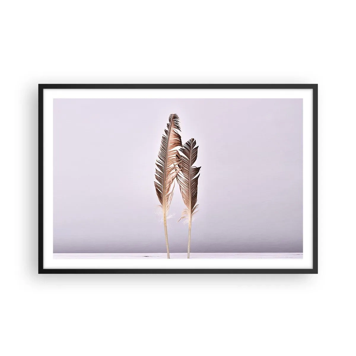 Pôster com moldura preta - Contra o nada - 91x61 cm