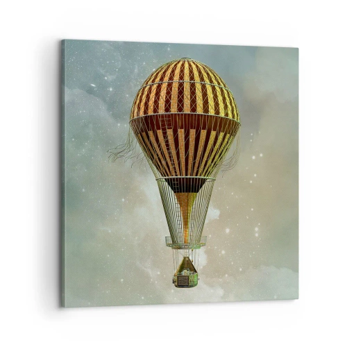 Quadro em tela - Voos pioneiros - 60x60 cm