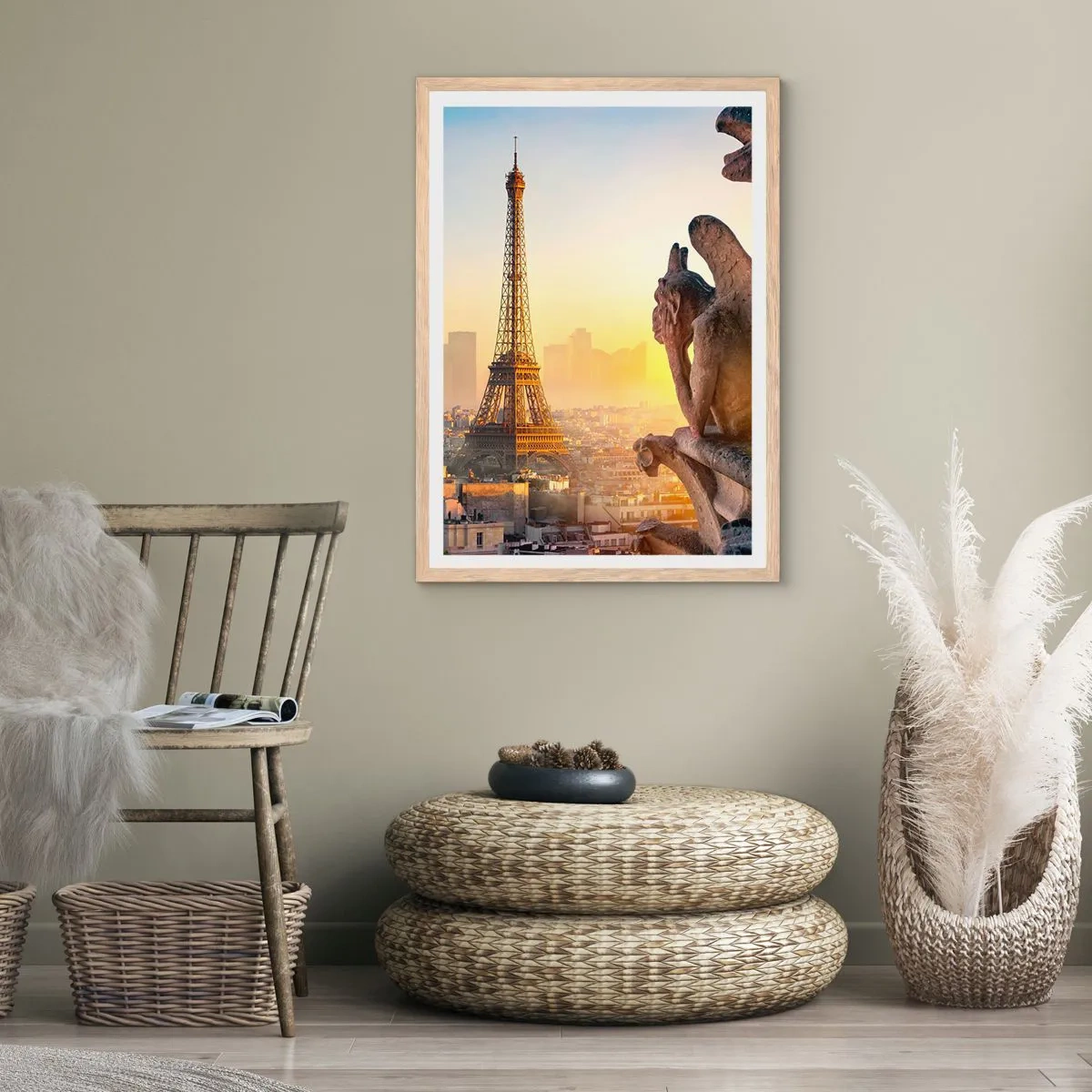 Pôster com moldura de carvalho claro - Muita coisa mudou... - 61x91 cm