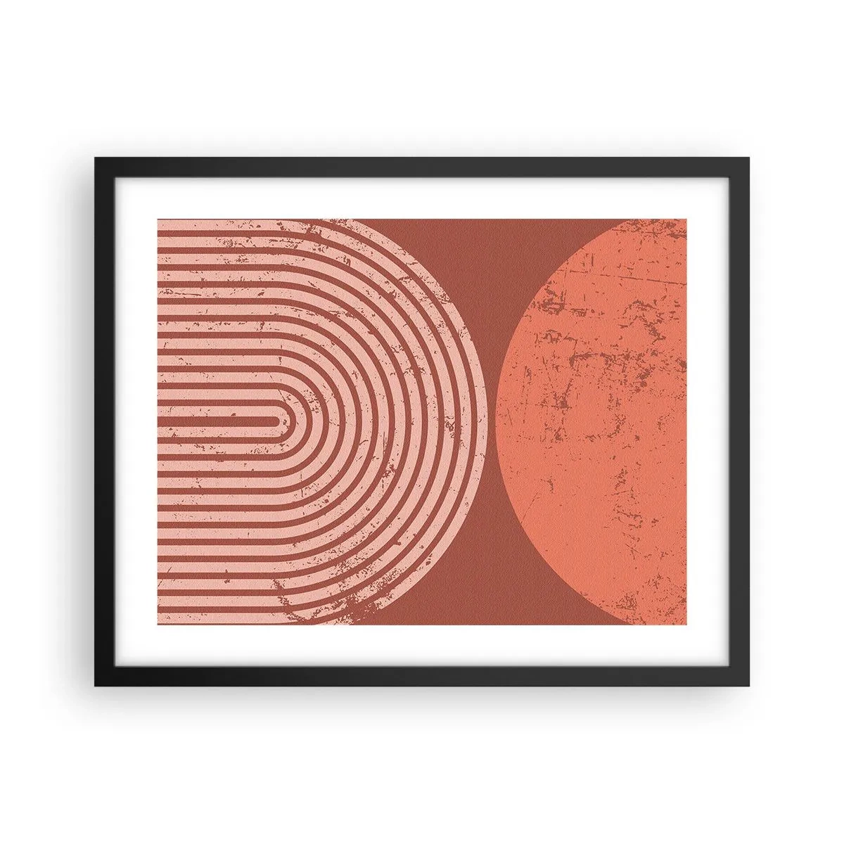 Pôster com moldura preta - Relacionamento próximo - 50x40 cm