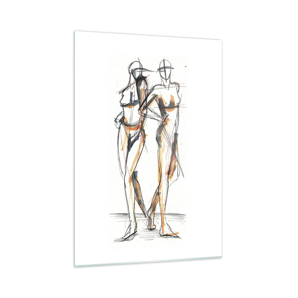 Quadro em vidro - Um estudo do encanto - 50x70 cm