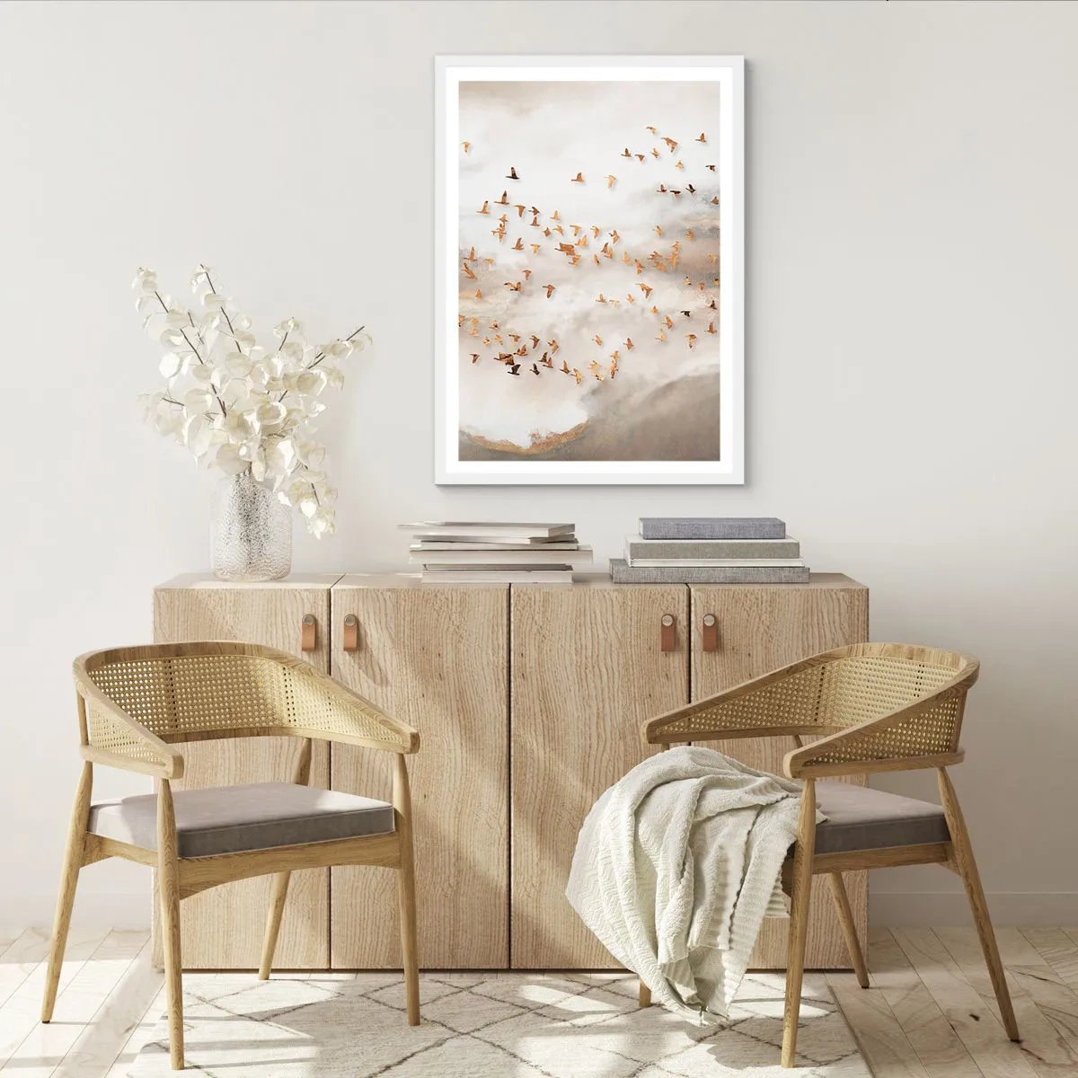 Pôster em moldura branca - Está na hora… - 70x100 cm