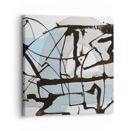 Quadro em tela - Azul mesmo assim - 30x30 cm
