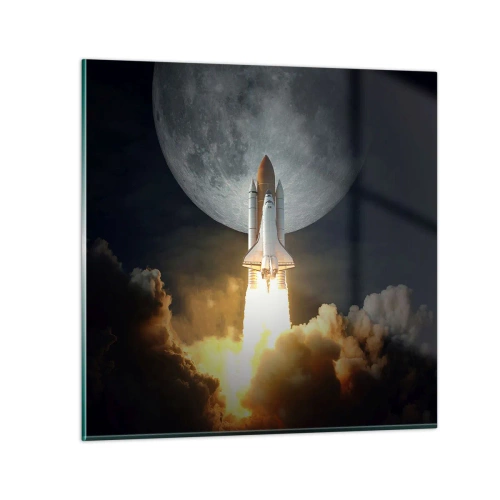 Quadro em vidro - O início de uma aventura sobrenatural - 70x70 cm