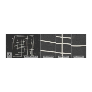 Amostra de papel de parede Premium Canvas - Não é tão simples - Abstração, Pedaço, Preto e branco - 100x30 cm