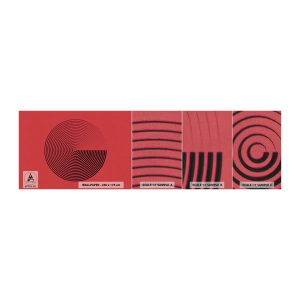 Amostra de papel de parede Premium Canvas - Movimento circular - Minimalismo, Roda, Linhas - 100x30 cm