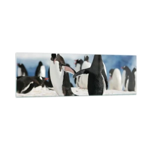 Quadro em vidro - Dança na neve - 160x50 cm