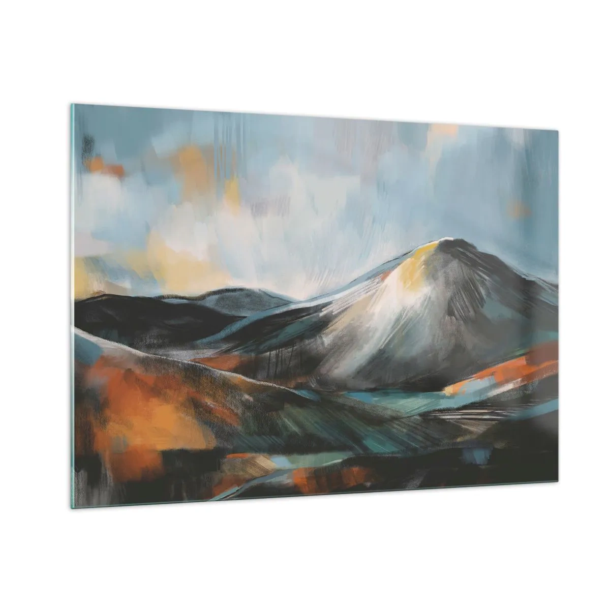 Quadro em vidro - Cru e lindo - 100x70 cm