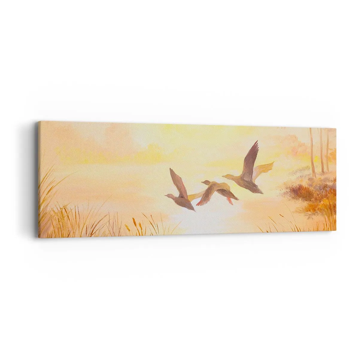 Quadro em tela - O início de uma longa viagem - 90x30 cm
