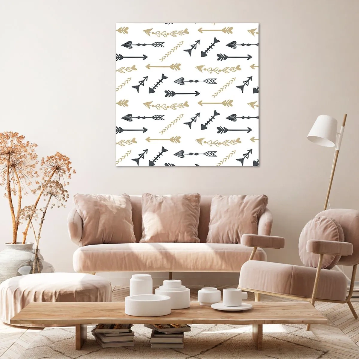 Quadro em tela - O sonho do arqueiro - 60x60 cm