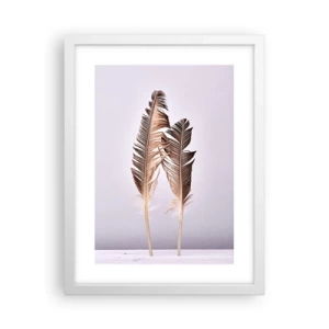 Pôster em moldura branca - Contra o nada - 30x40 cm