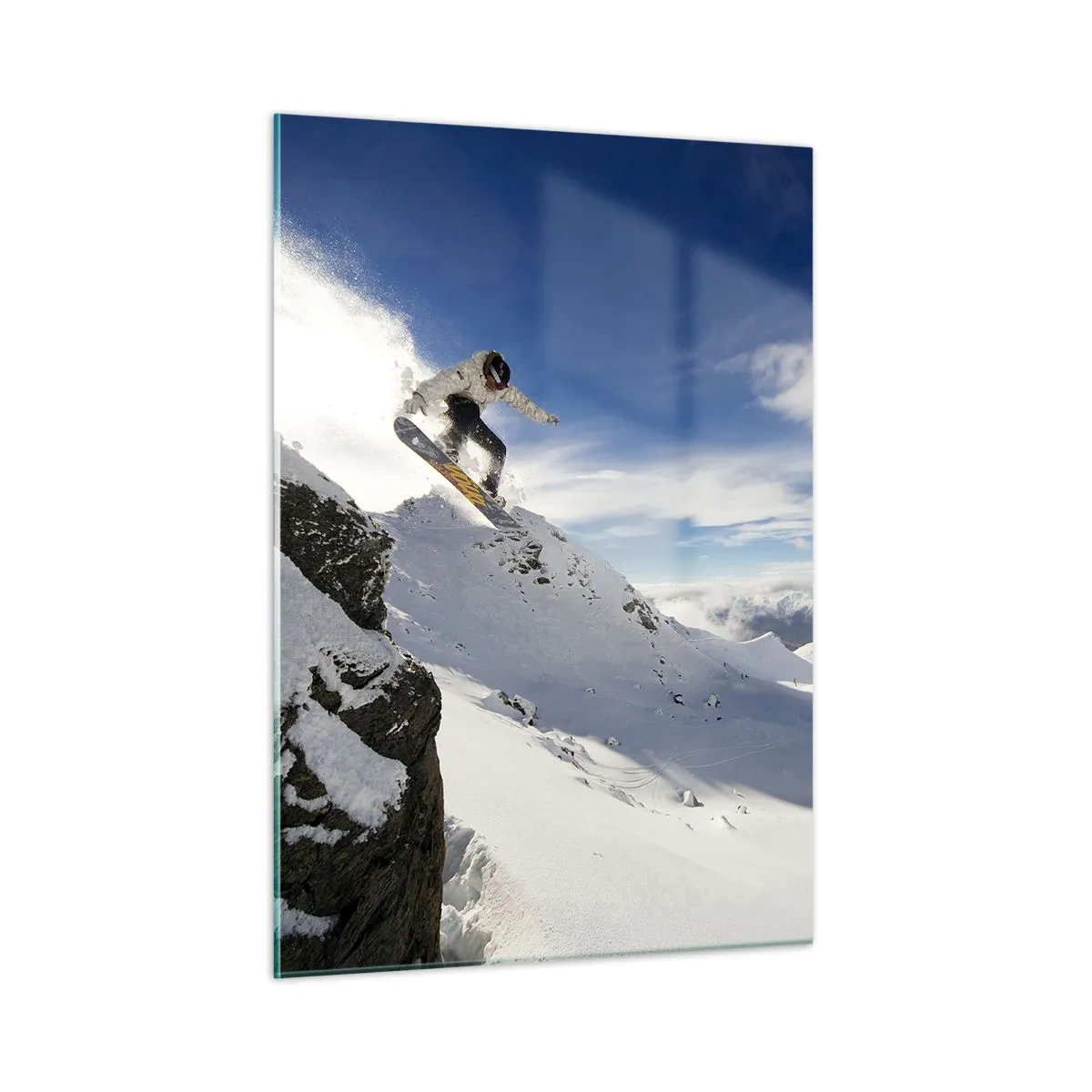 Quadro em vidro - Liberdade sem fronteiras - 50x70 cm